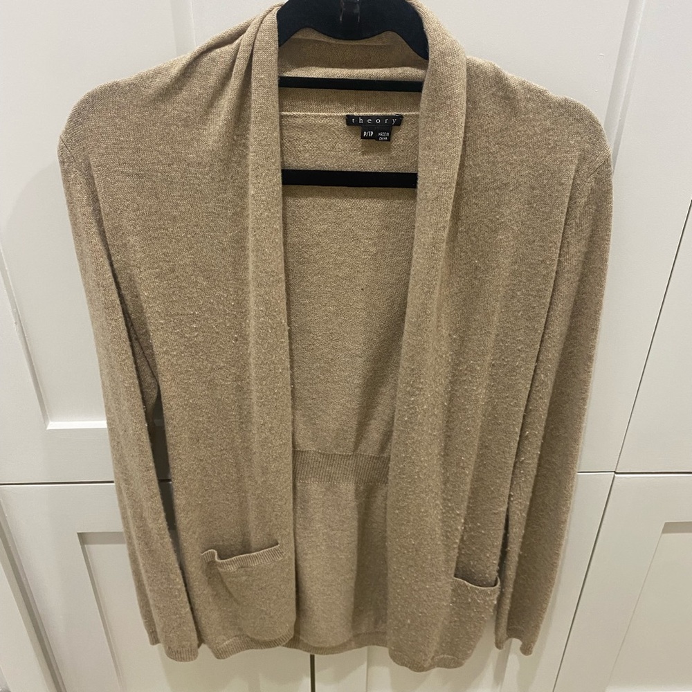 Theory Tan Women's Cardigan